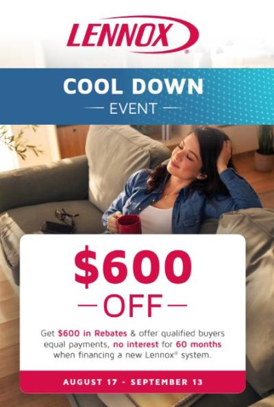 $600 SAVINGS ON A NEW LENNOX SYSTEM!
